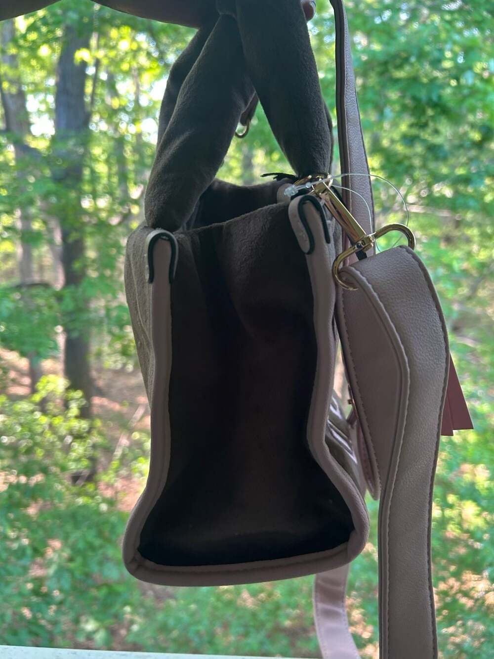 Juicy Couture Better Together 2-in-1 Mini Square Tote Bag in Chocolate - Picture 4 of 8